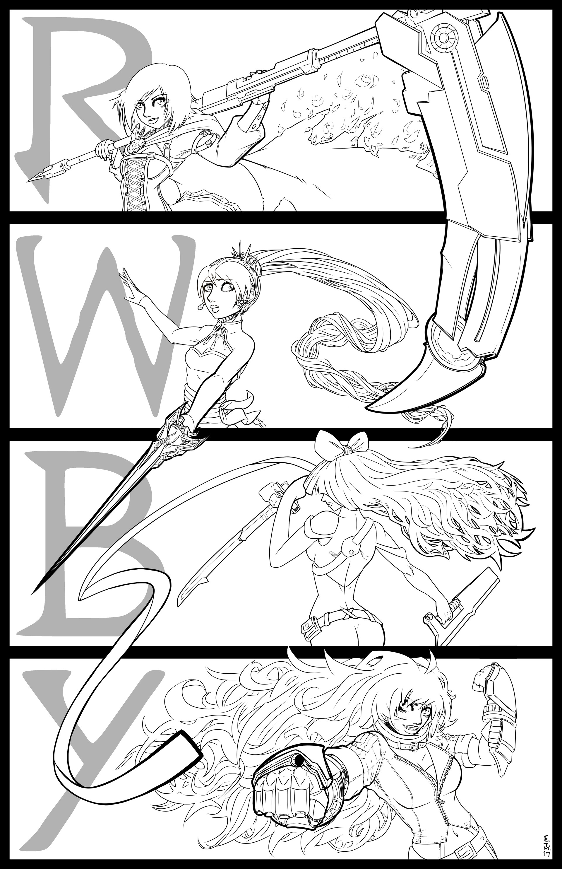 Artstation Team Rwby Cat Luniscia