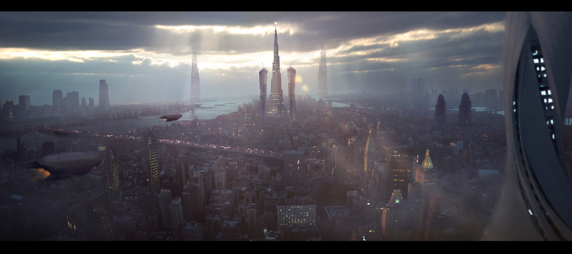 Artstation Sci Fi City Matte Painting Salma Mohsen