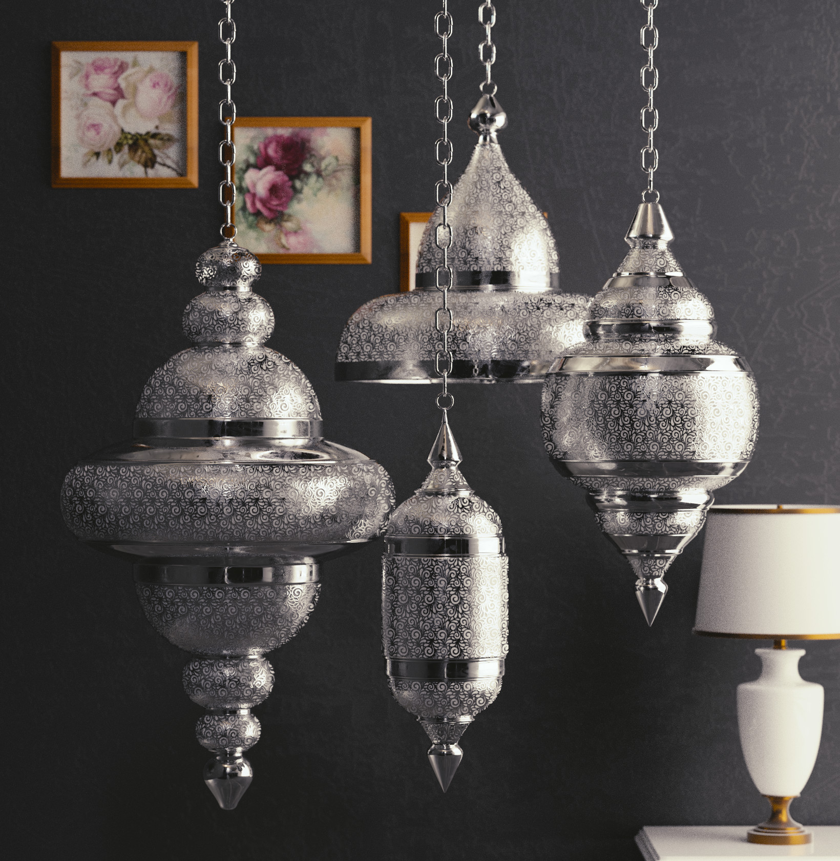 Artstation Moroccan Lamps Silver Hamza Adrhourh Artstation Moroccan Lamps Silver