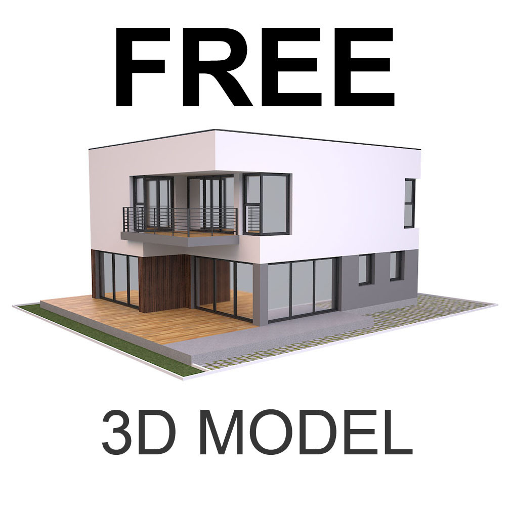 Artstation Modern House 1 Free 3d Model Md Hoque