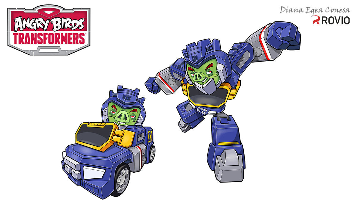 Artstation Angry Birds Transformers Autobirds Deceptihogs