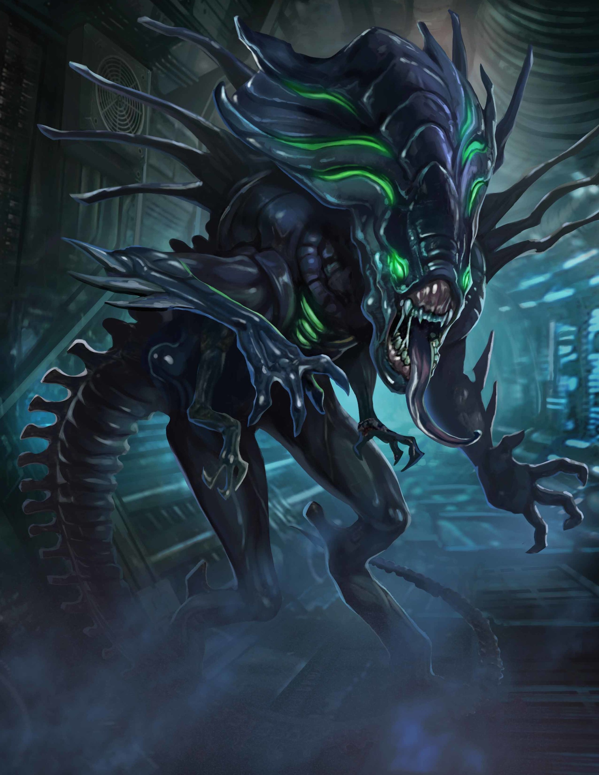 Artstation Queen Xenomorph Egil Thompson