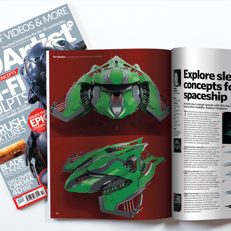 3D Artist Issue 114 - Spaceship Concept Tutorial 