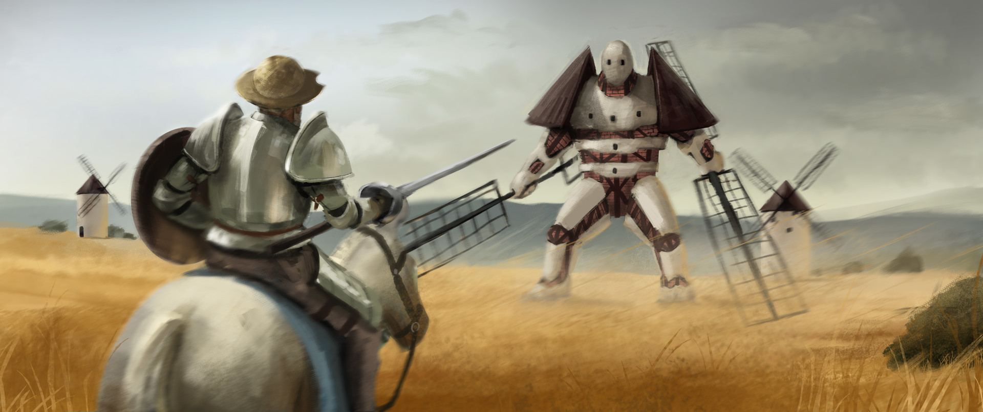 artstation-don-quijote-vs-windmill