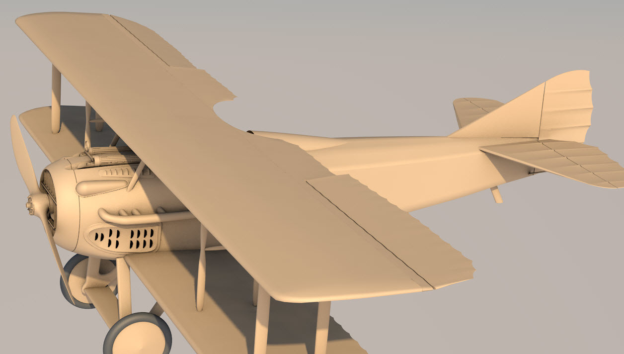 29: SPAD XIII overview render - work in progress
