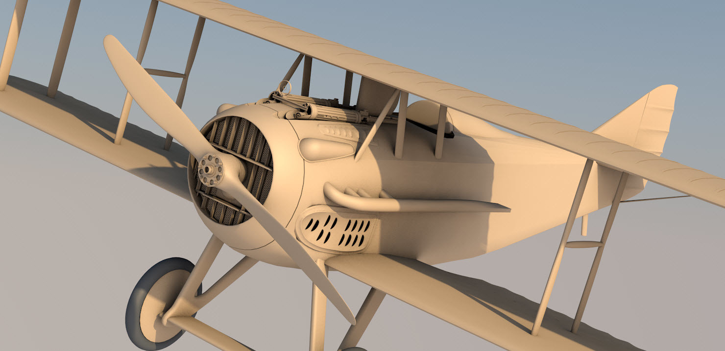 37: SPAD XIII Overview render WIP
