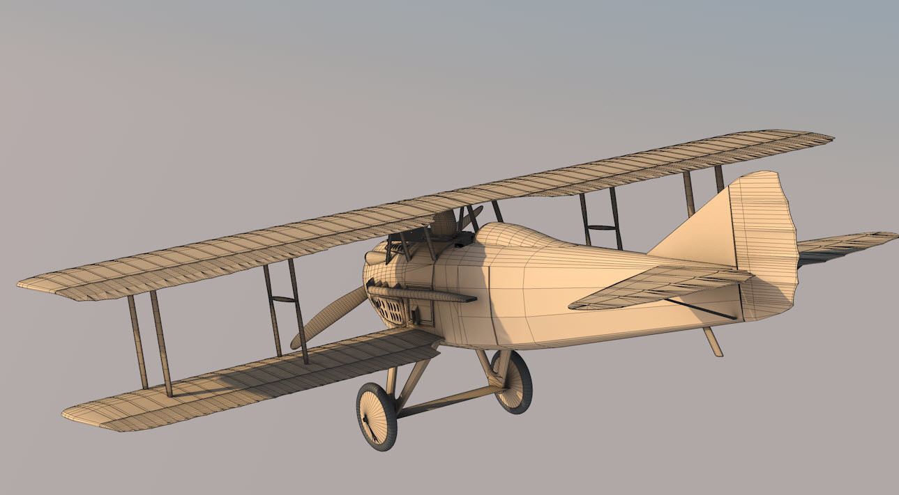 34: SPAD XIII Overview render WIP