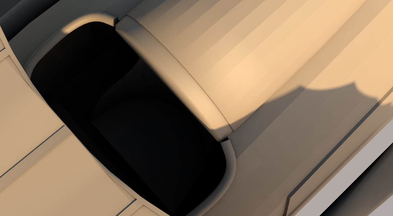 42: Cockpit coaming and raised headrest