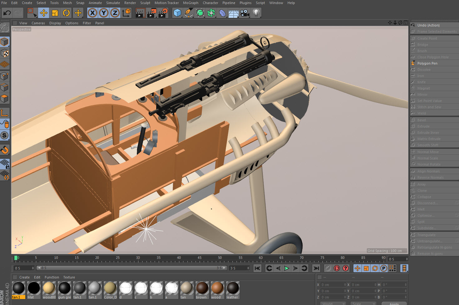 52: Adding misc. wood items inside the cockpit