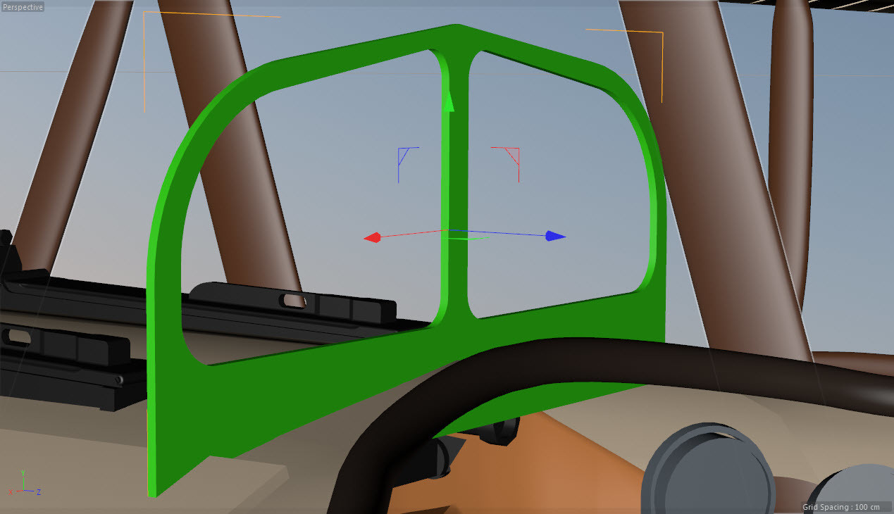 88: Extruding the splines into a thicker object