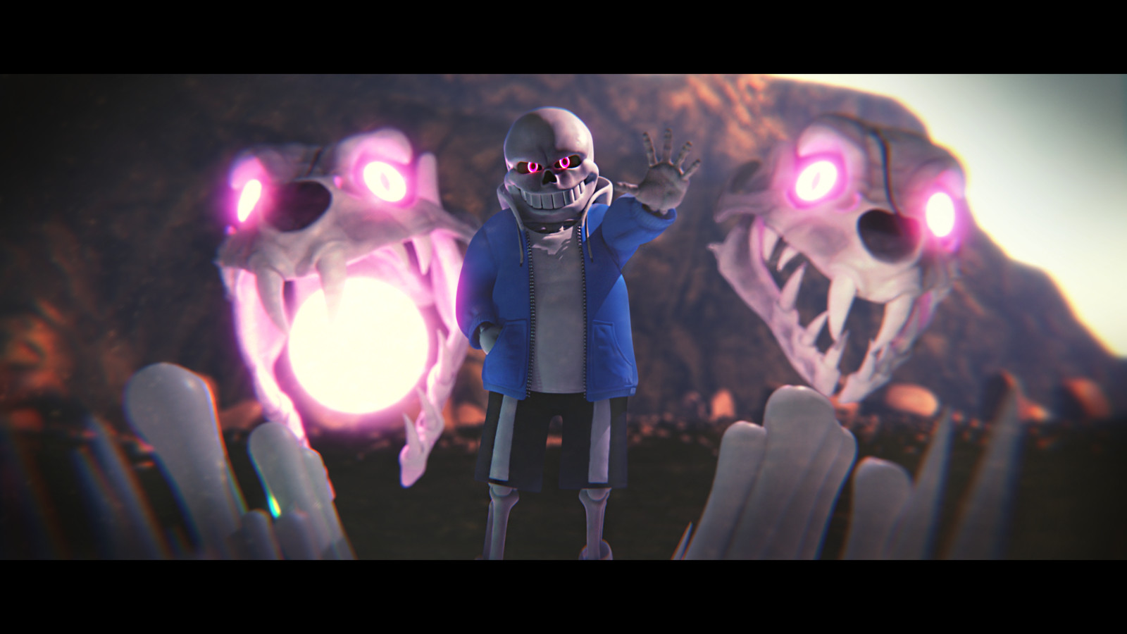Artstation Glitchtale Sans Hate 3d Samuele Latino