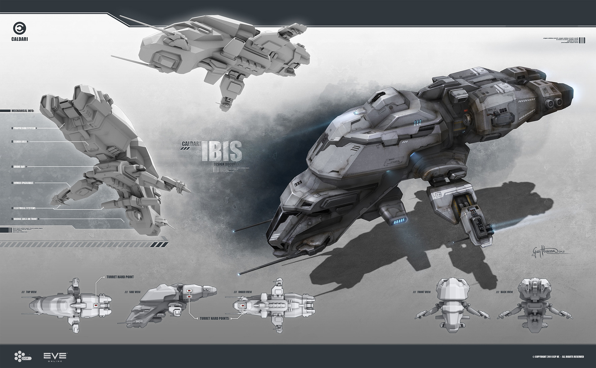 Artstation Caldari Ibis Design Georg Hilmarsson