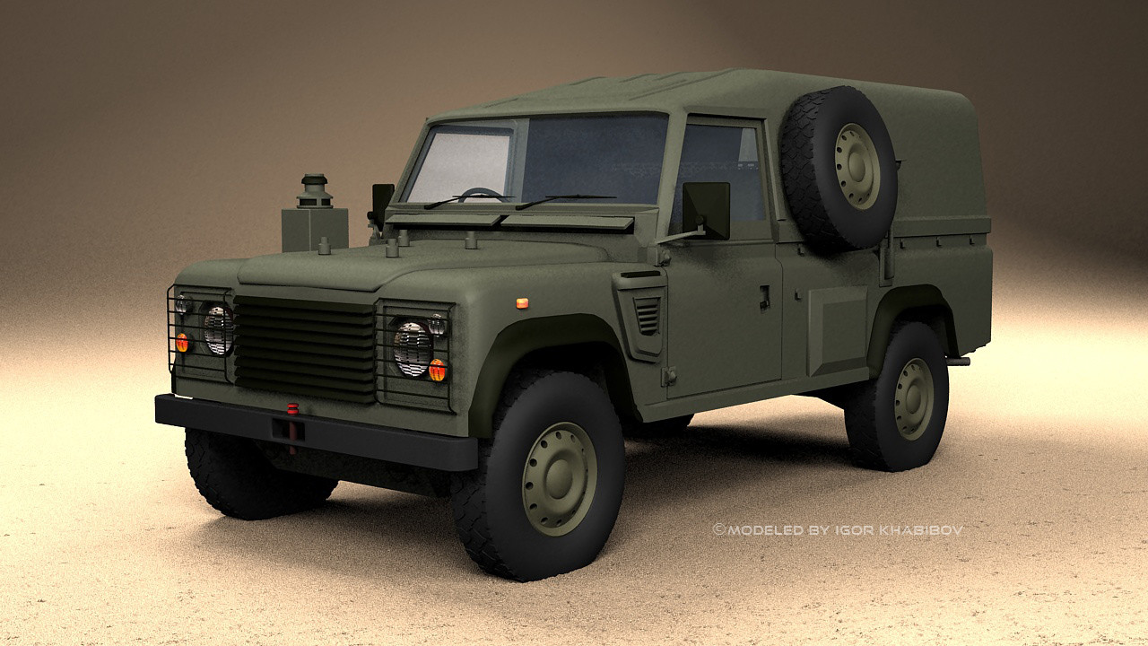 Land Rover Defender, 2003, 3DS MAX