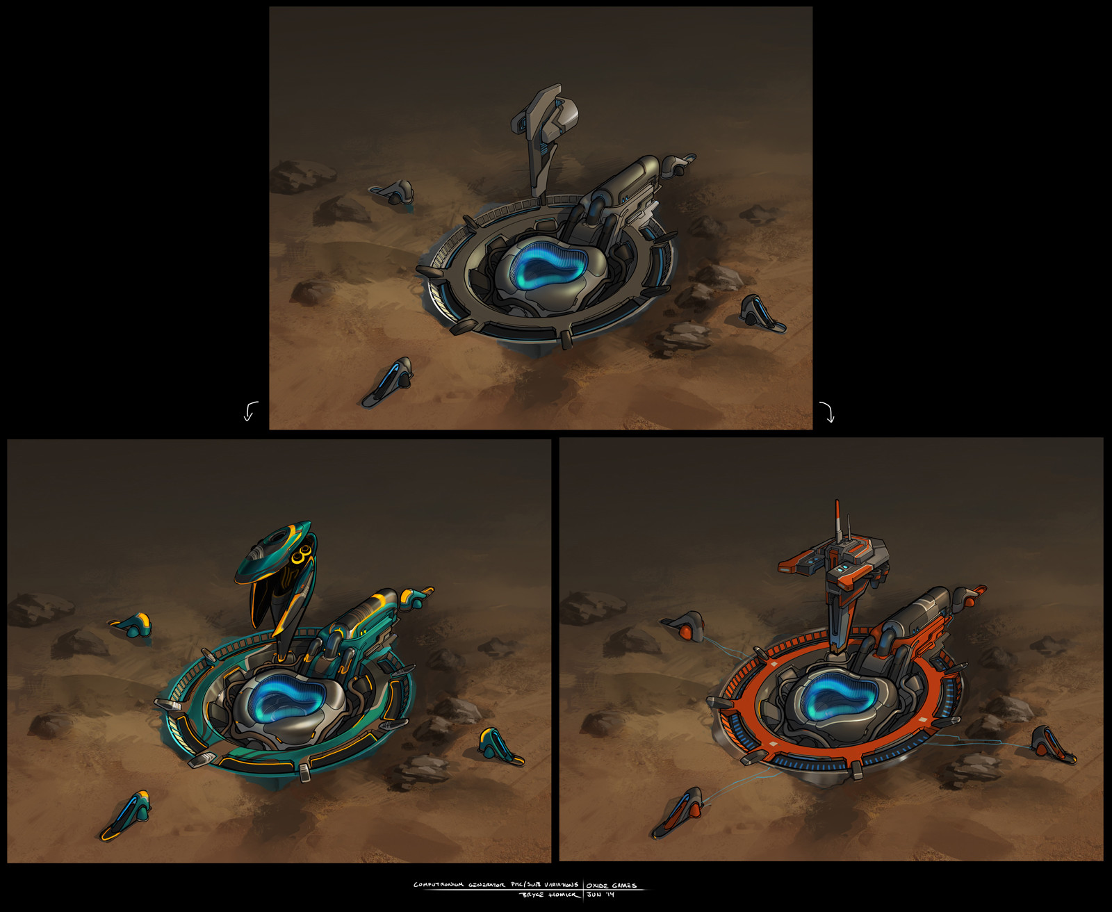 "Computronium Generator" Final concept - a  neutral unit that can be occupied by either side.