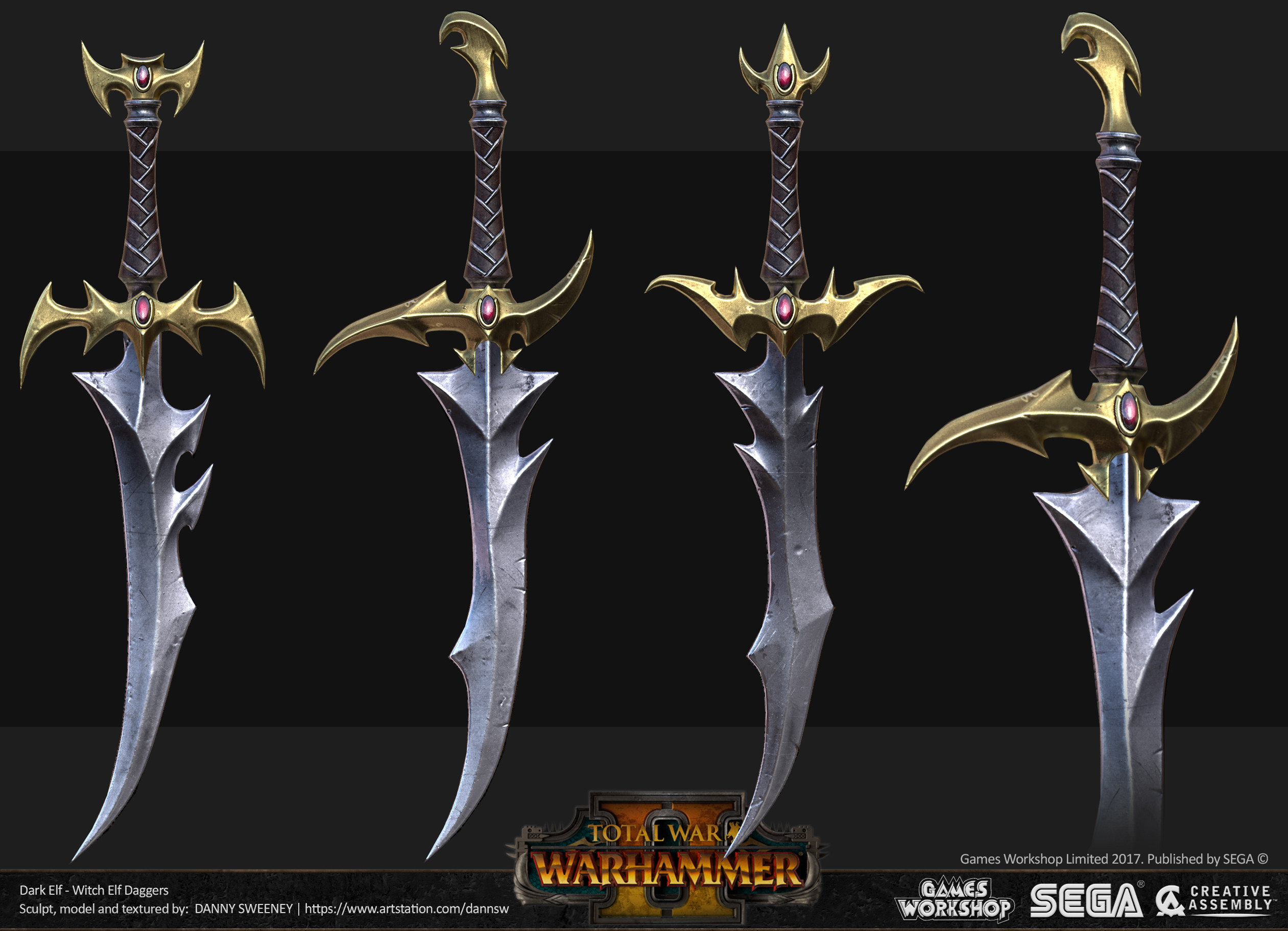 Dark dagger. Оружие темных эльфов вархаммер. Total War Warhammer 2 Dark Elves Witch. Total War: Warhammer II - Dark Elves - Witch Elf Daggers. Темные эльфы вархаммер оружие арт.