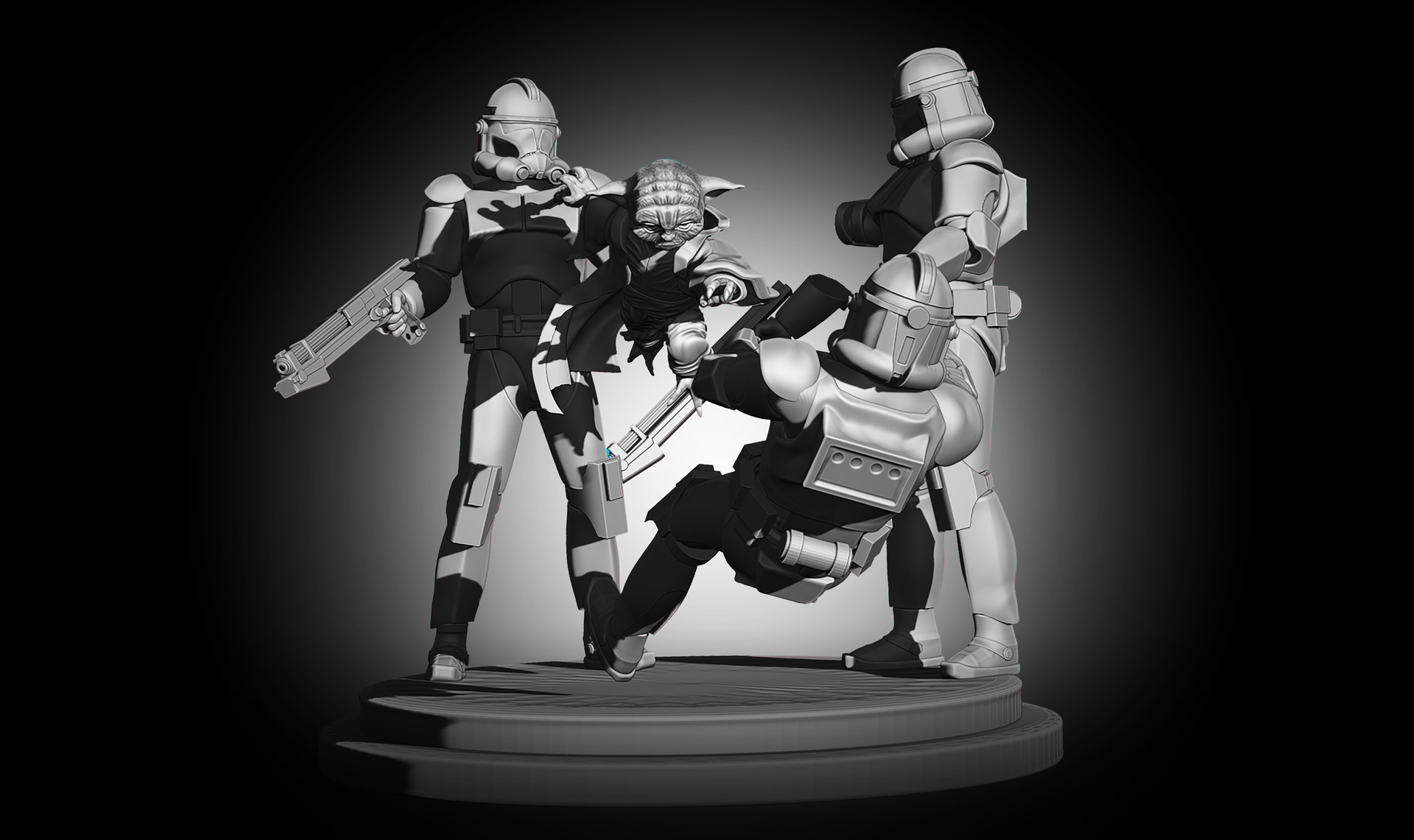 Yoda shop clone troopers