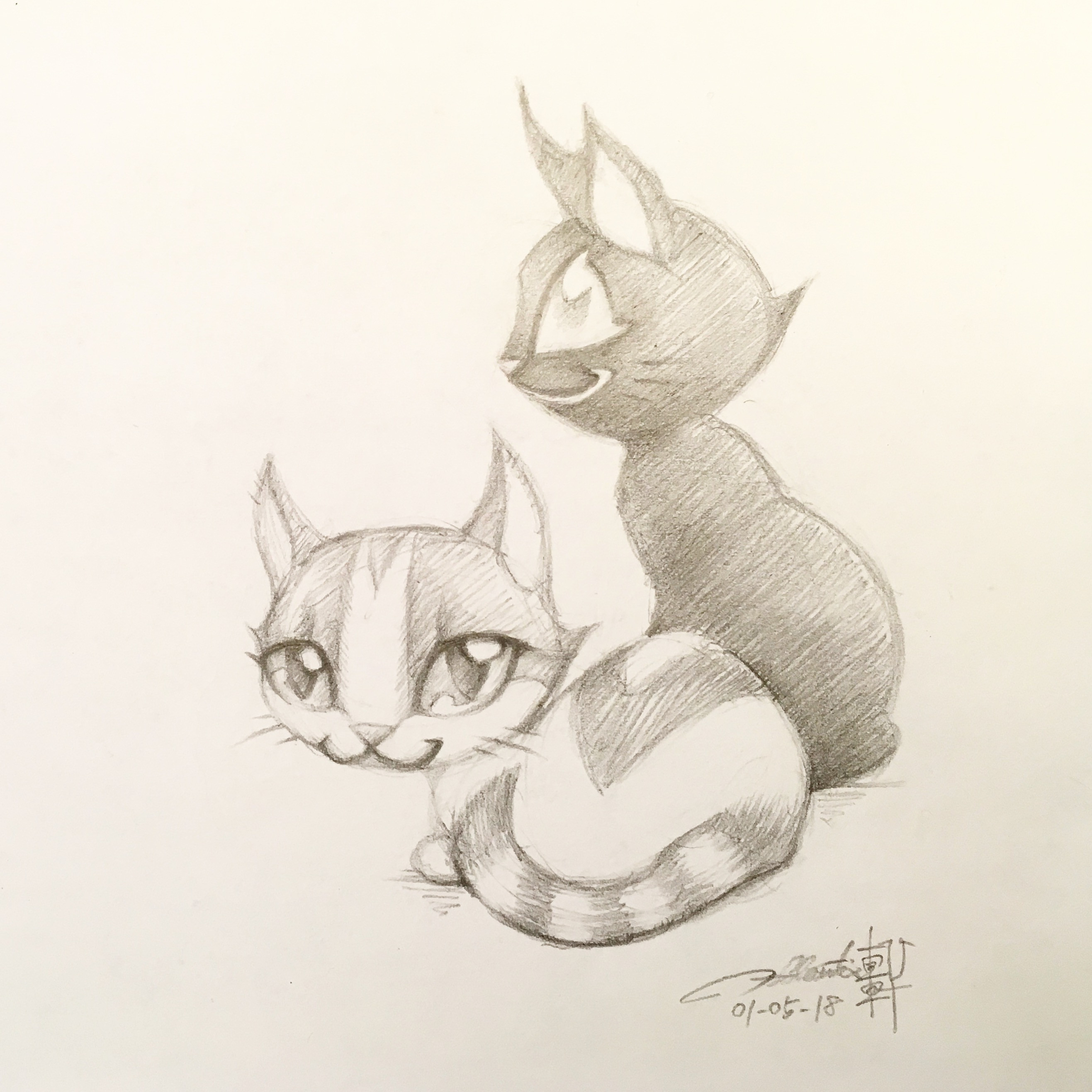 Day #15,107 - Vi the Cat &amp; Dark Lynx