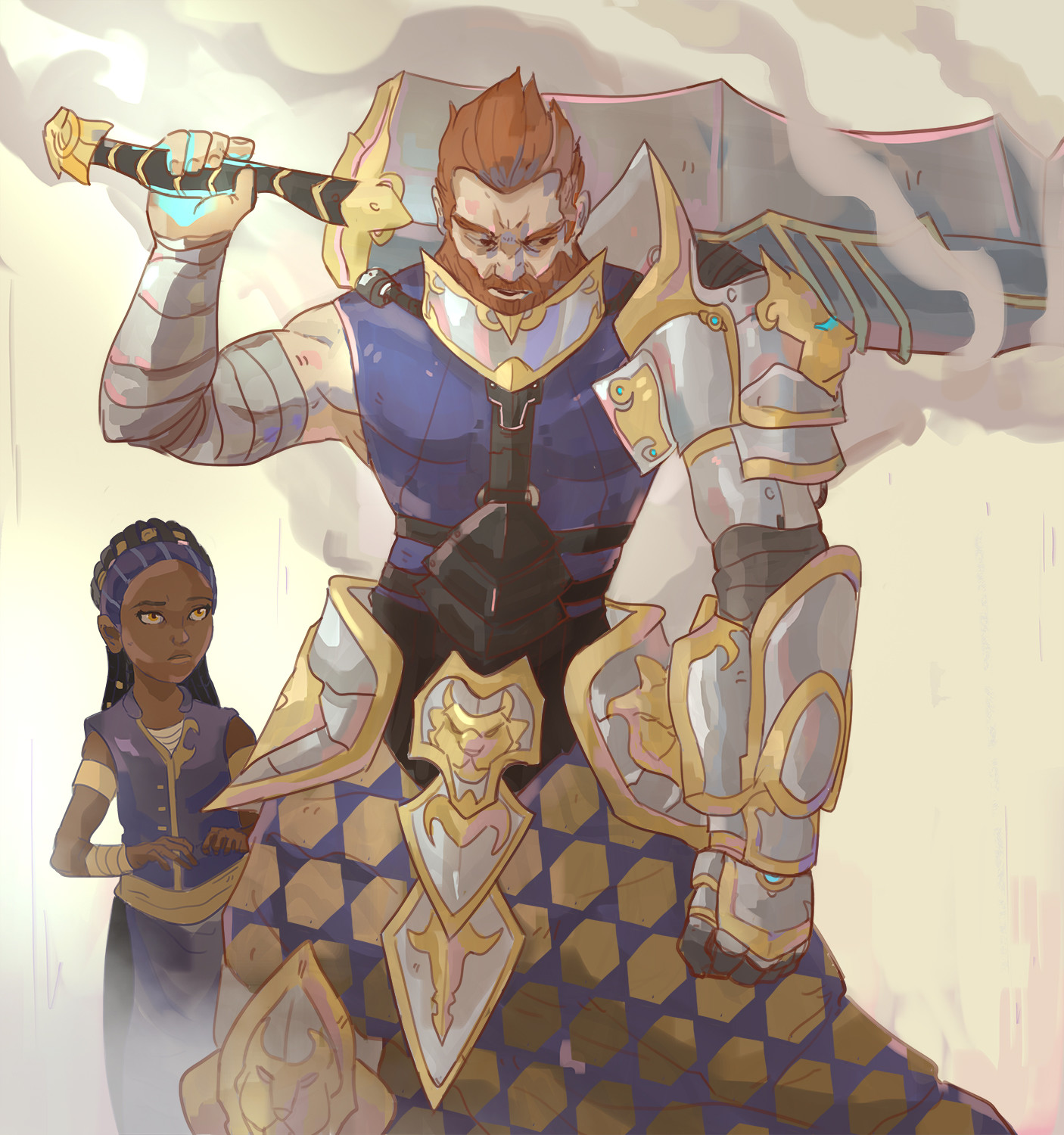 Artstation Duelyst Lyonar Sketches Erik Ly