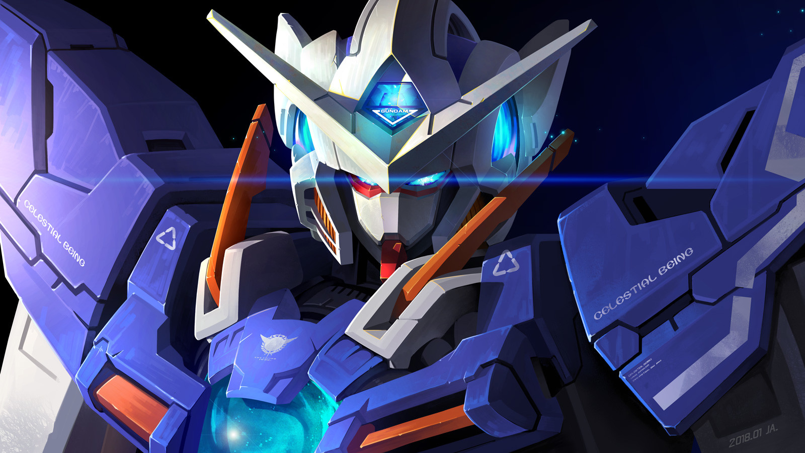 ArtStation - Gundam 00 Exia FANART, JA