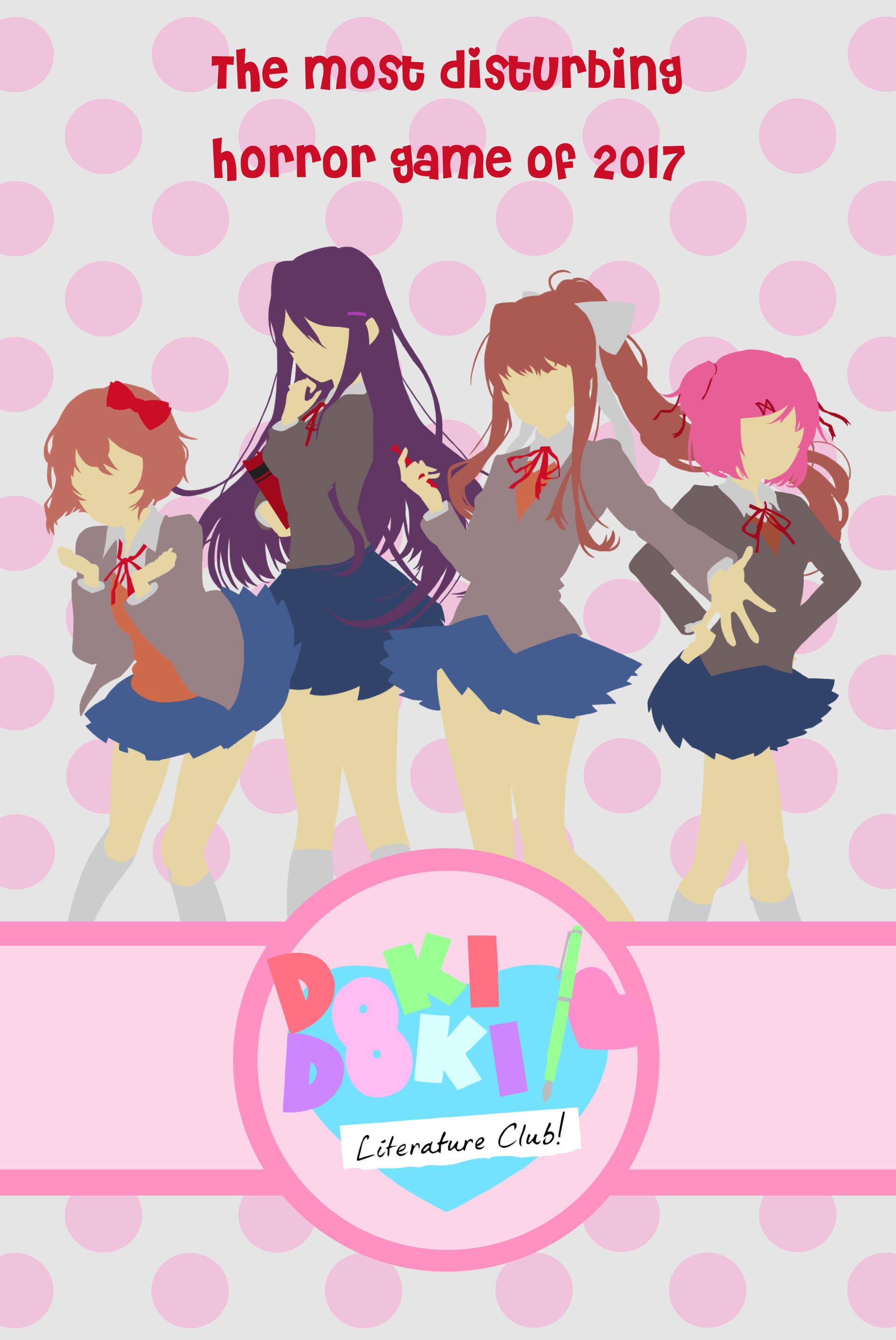 ArtStation - Doki Doki Literature Club - poster (FAN ART)