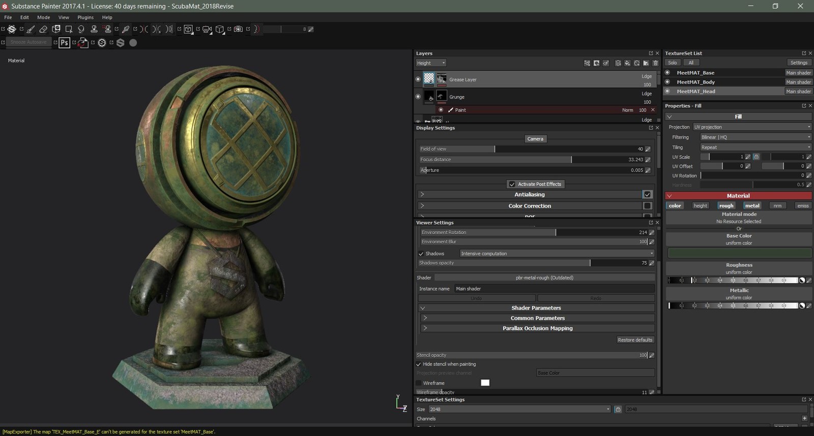 Substance painter кисть не рисует