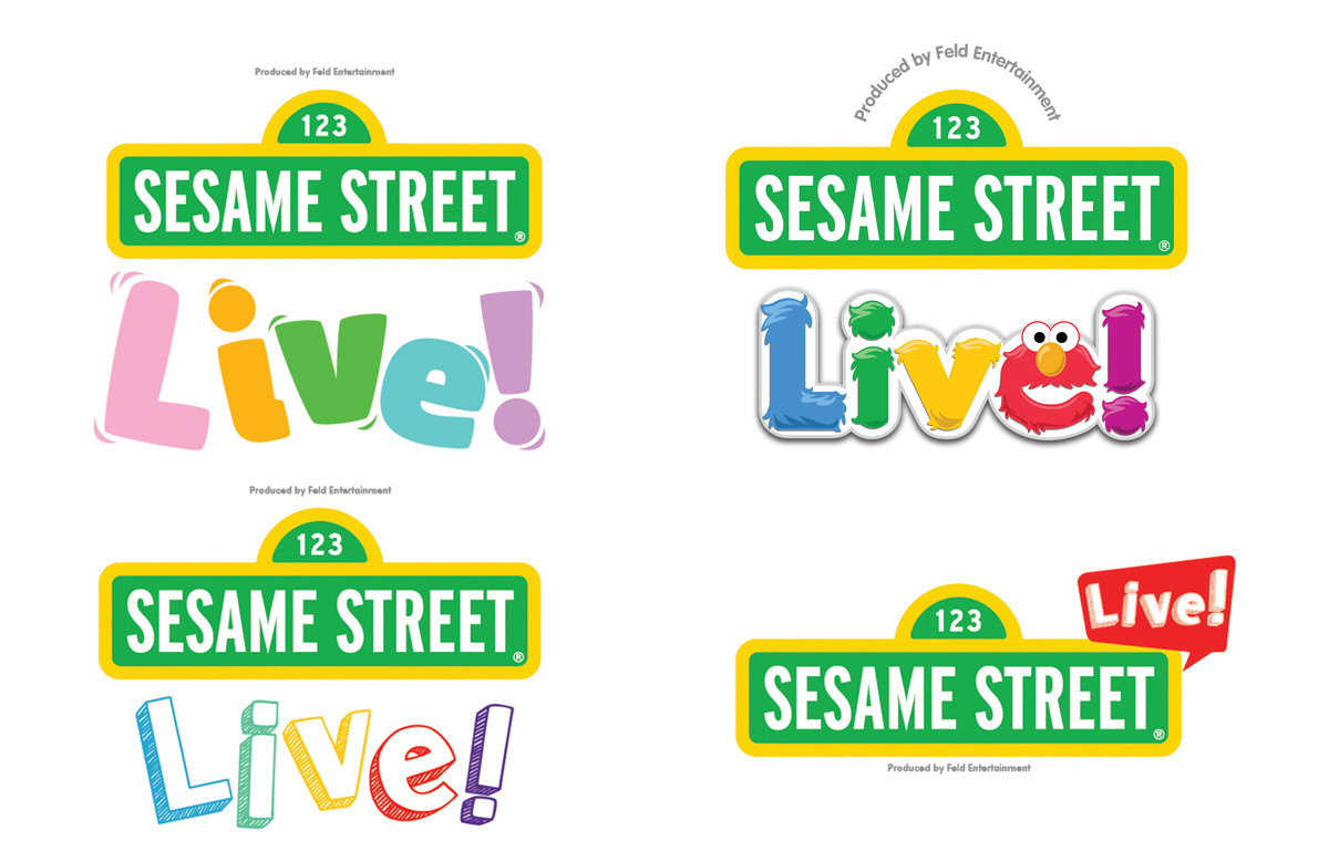 Artstation Sesame Street Live Logo Development Jay Miller