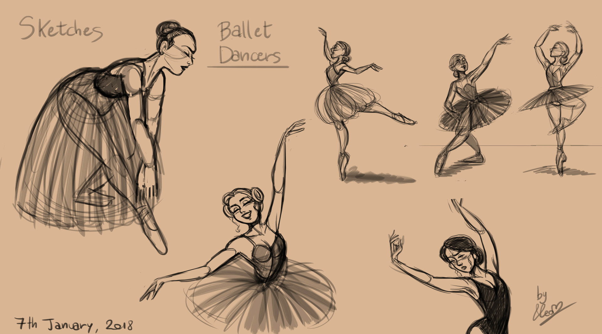 Dancer pose training hand drawing style Royalty Free Vector