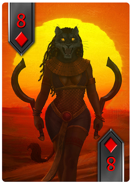 Playing card design, diamonds suit.