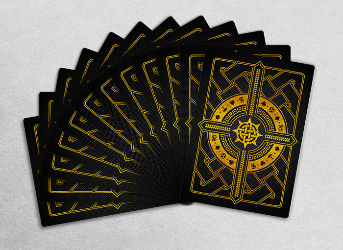Playing cards back design.
