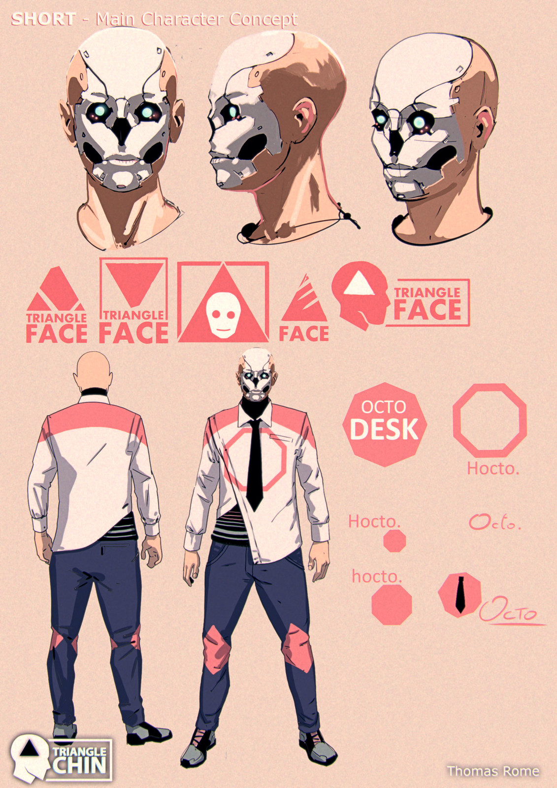 The main character, faceless for most of the comic.