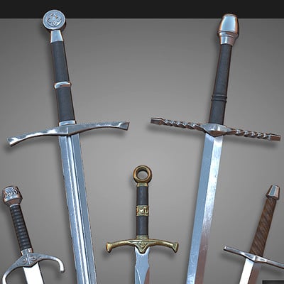 2017 - Medieval weapons - Swords pack