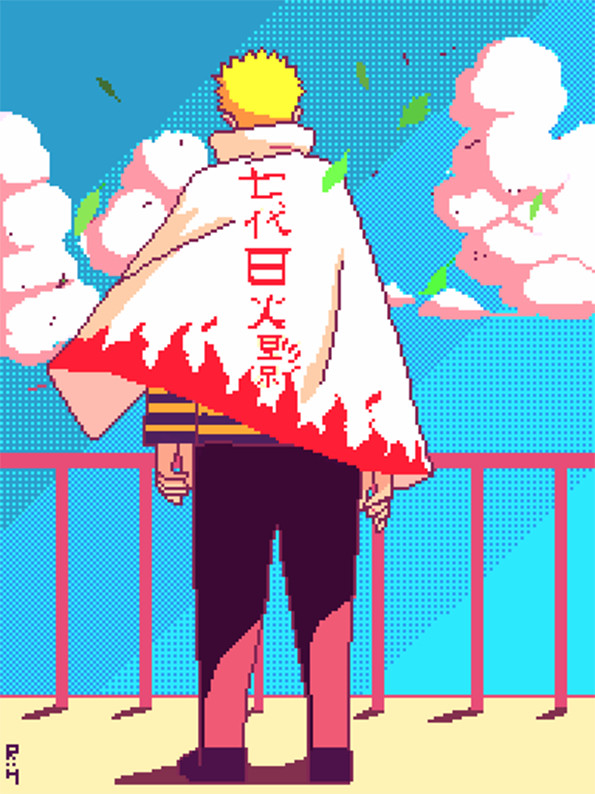 Artstation Naruto Hokage Pixel Art Version Renato Hudson Artstation Naruto Hokage Pixel Art Version Renato Hudson