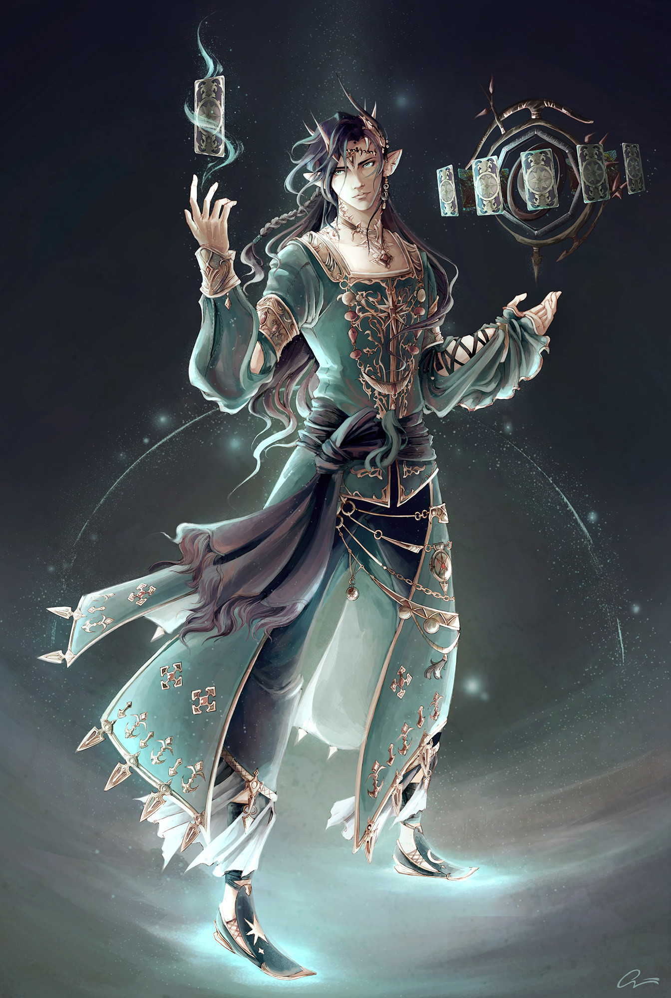 ArtStation The Astrologian [ Commission ]