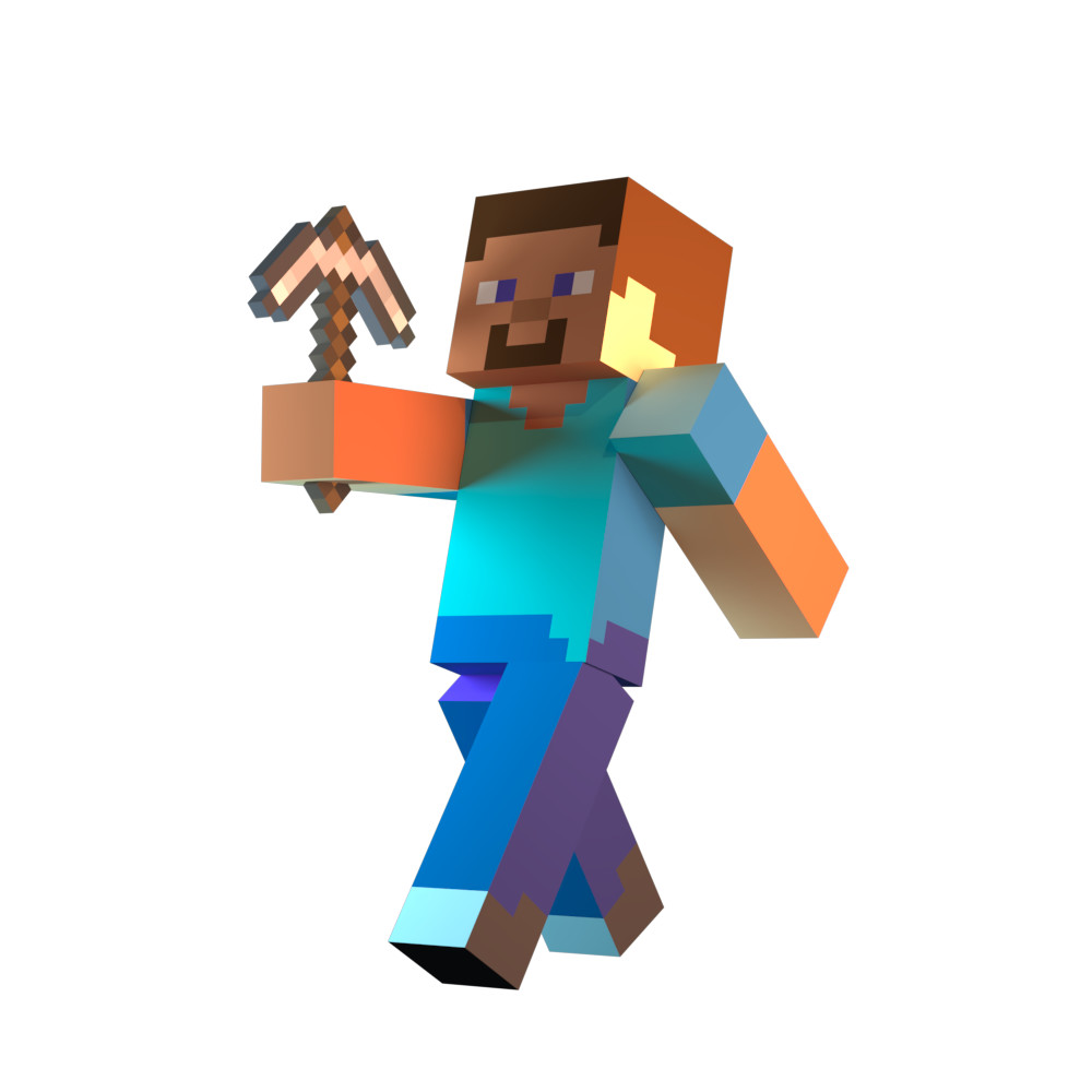 ArtStation - Minecraft Steve Character Lighting