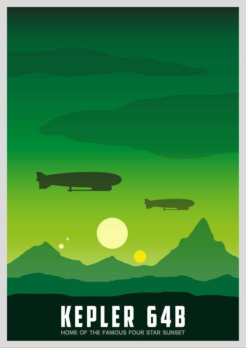 Kepler 64B - Tourism Poster