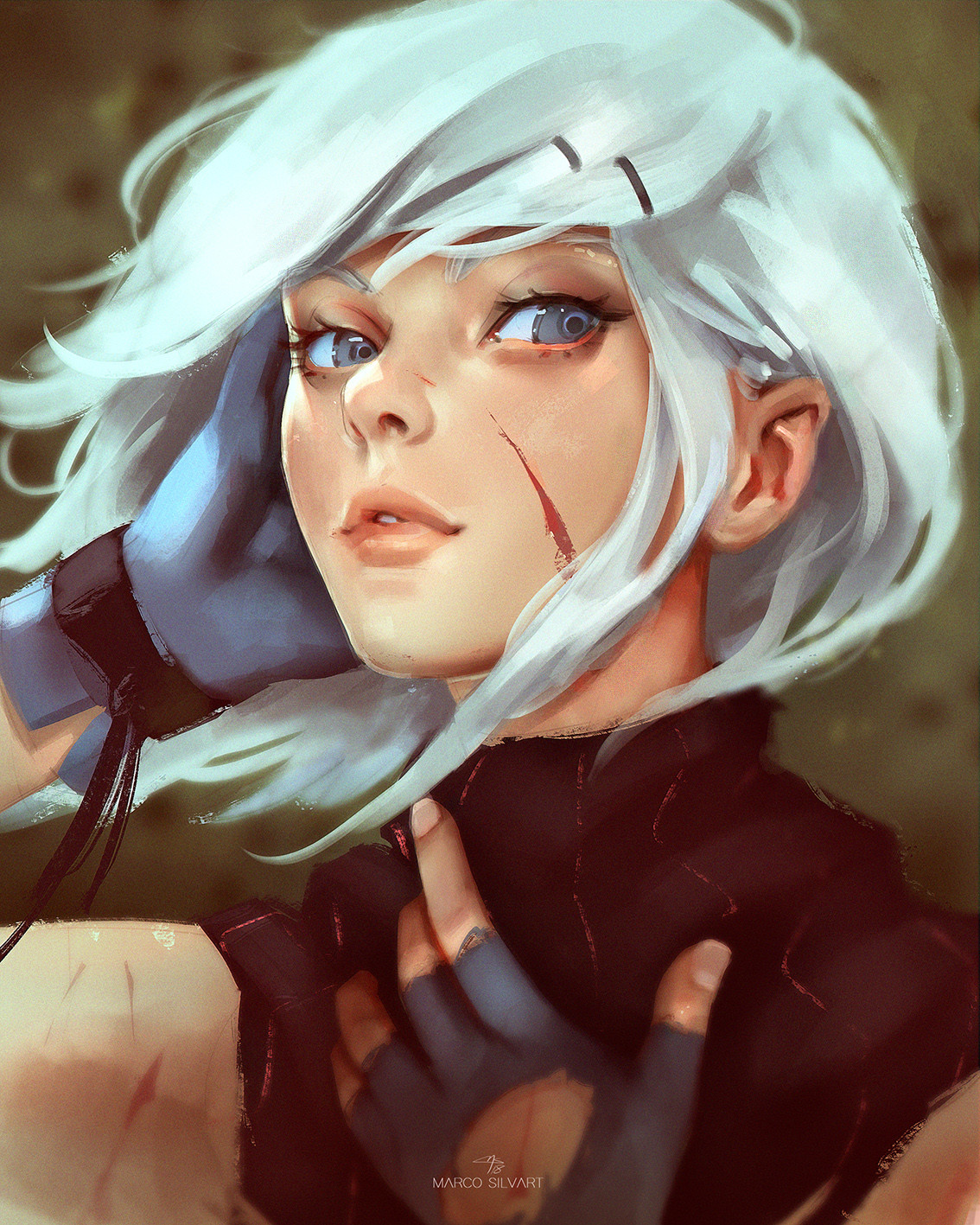 Artstation White Hair Marco Silvart
