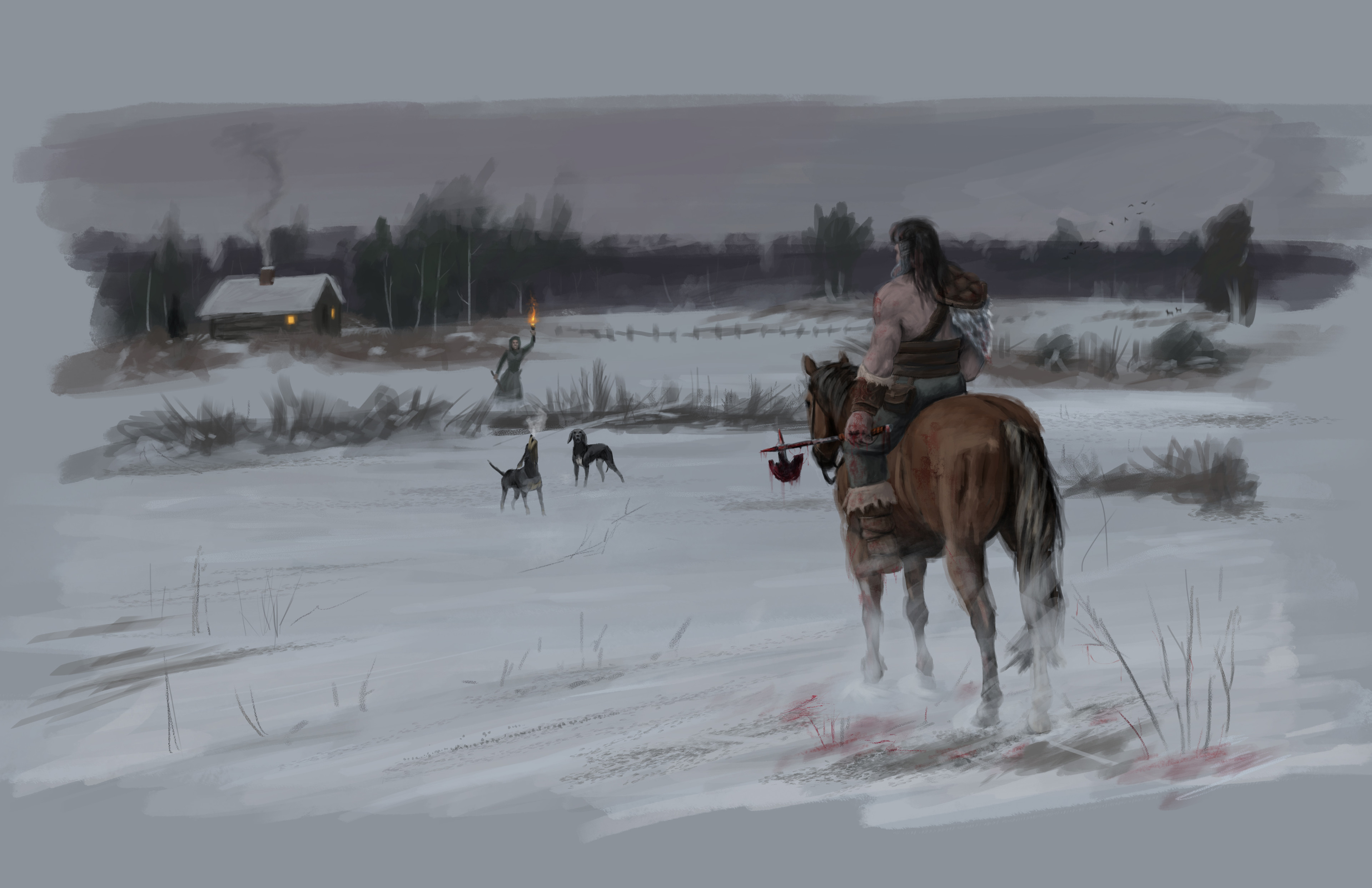Artstation Baying Of The Hounds Luke Wells