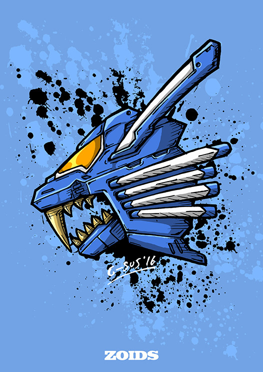 Artstation Zoids Blade Liger Art Print Jesus Prado
