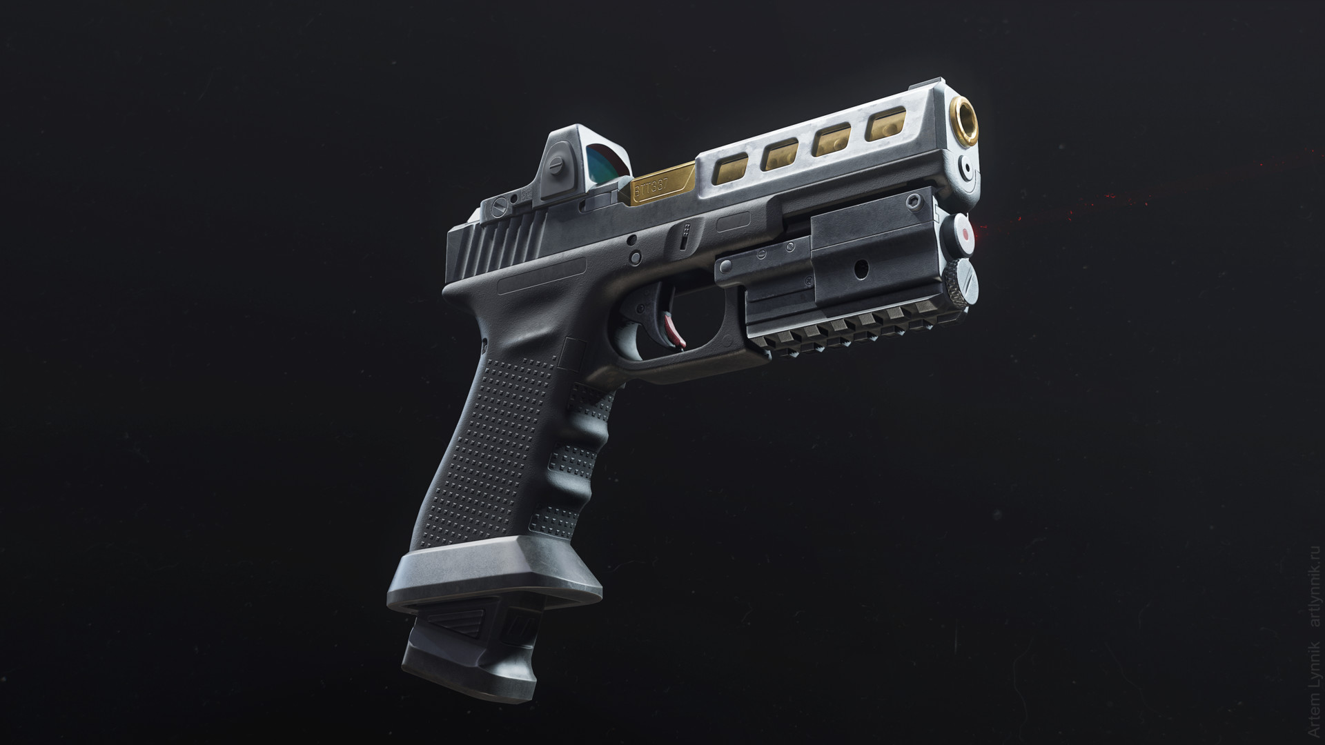 Artyom Lynnik - Glock 17 Pistol with Attachments