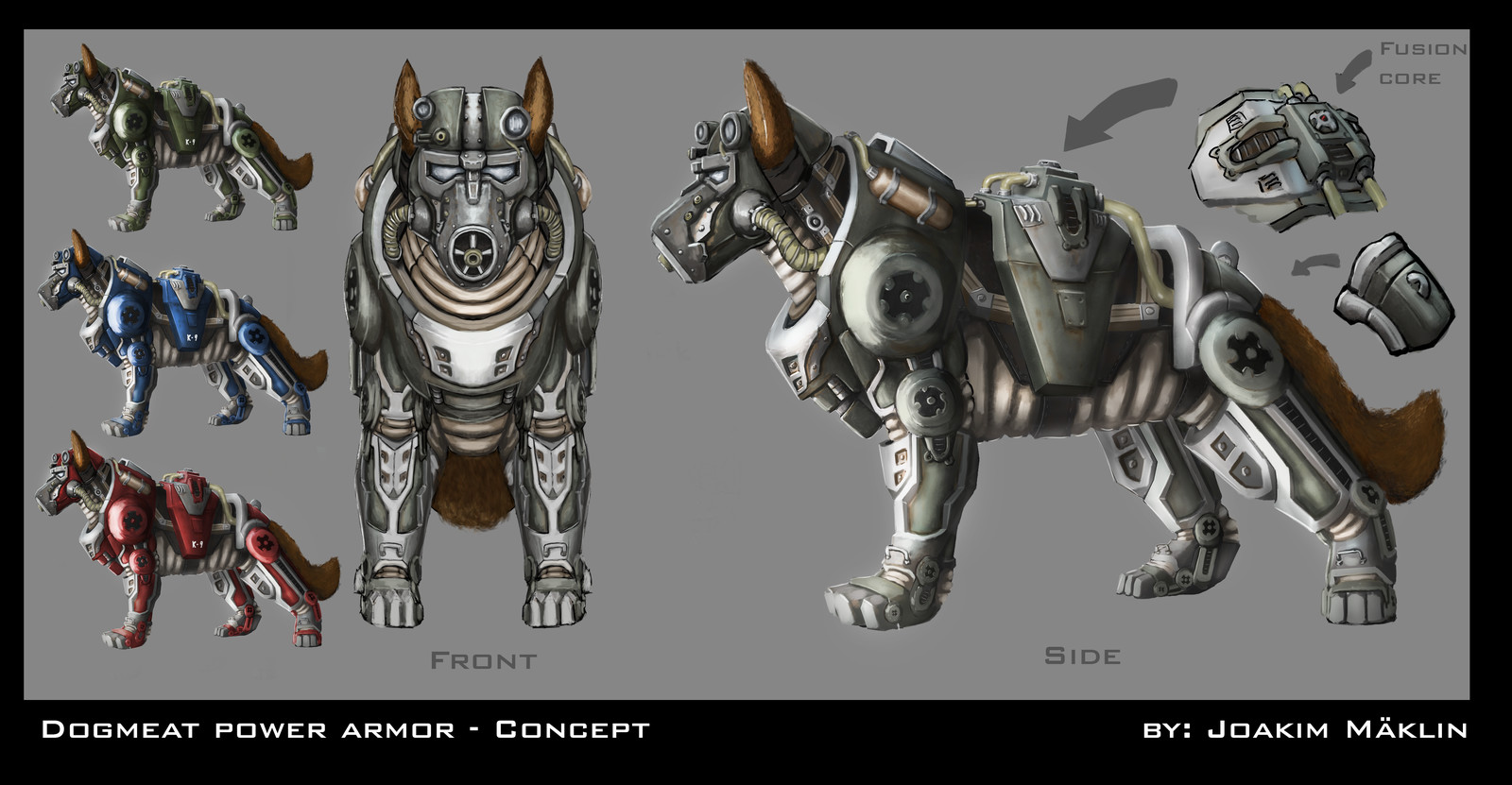 Artstation Fanart Dogmeat Power Armor Concept Joakim Maklin The nearest spot to the armour is rocky narrows park. dogmeat power armor