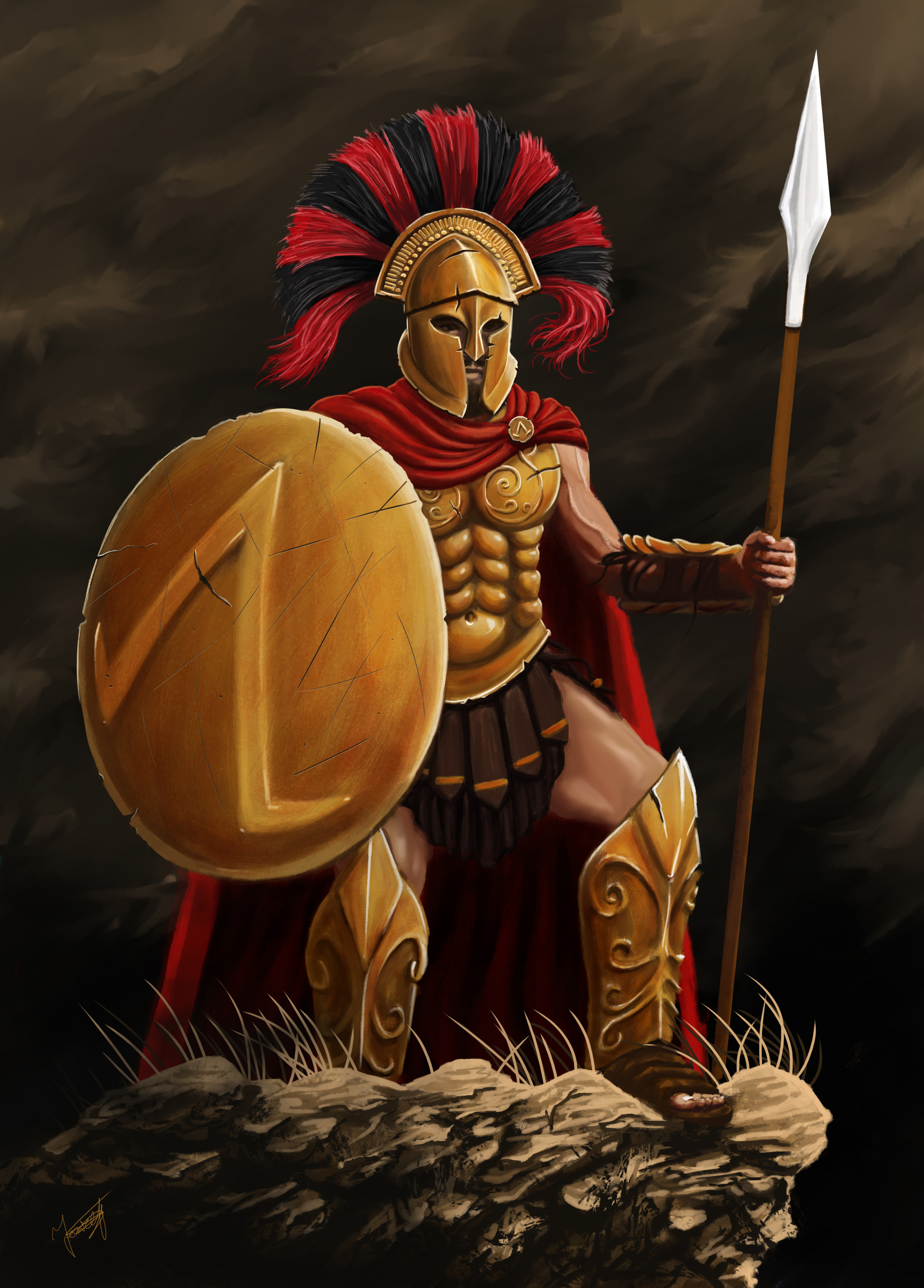 KOGE . - Spartan warrior