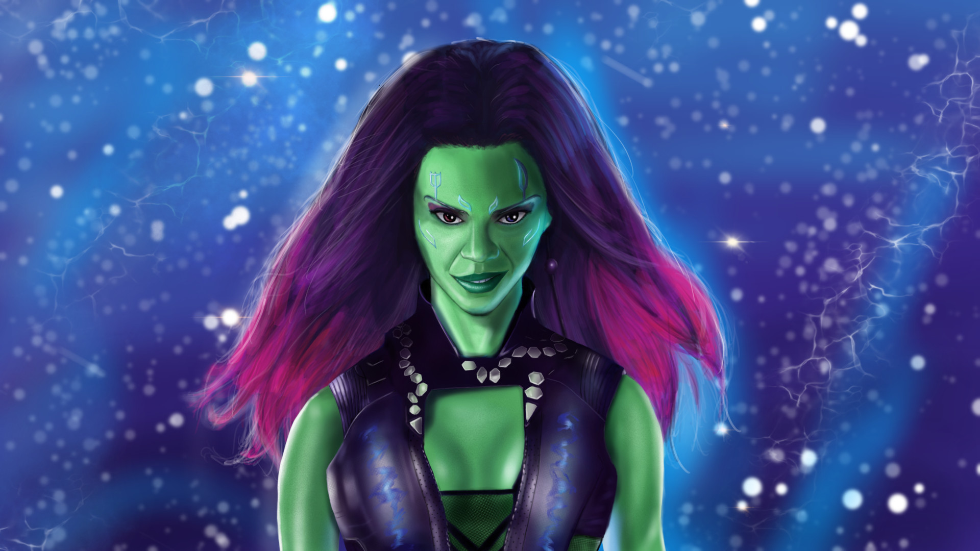 Gamora from Guardians of the Galaxy Study.