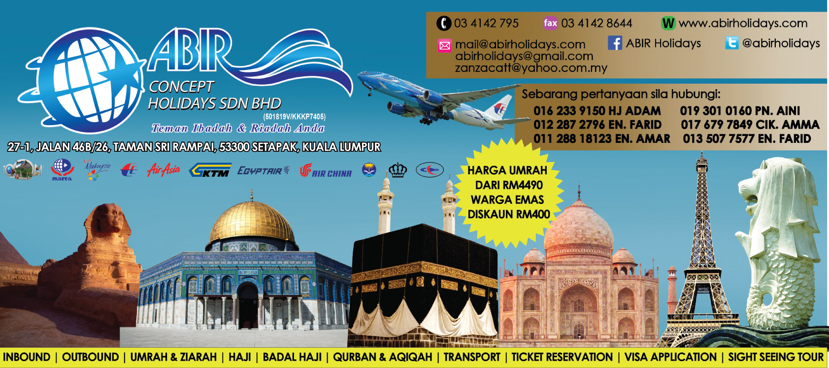 Artstation Banner Design For Abir Concept Holidays Sdn Bhd Kiren Hamid