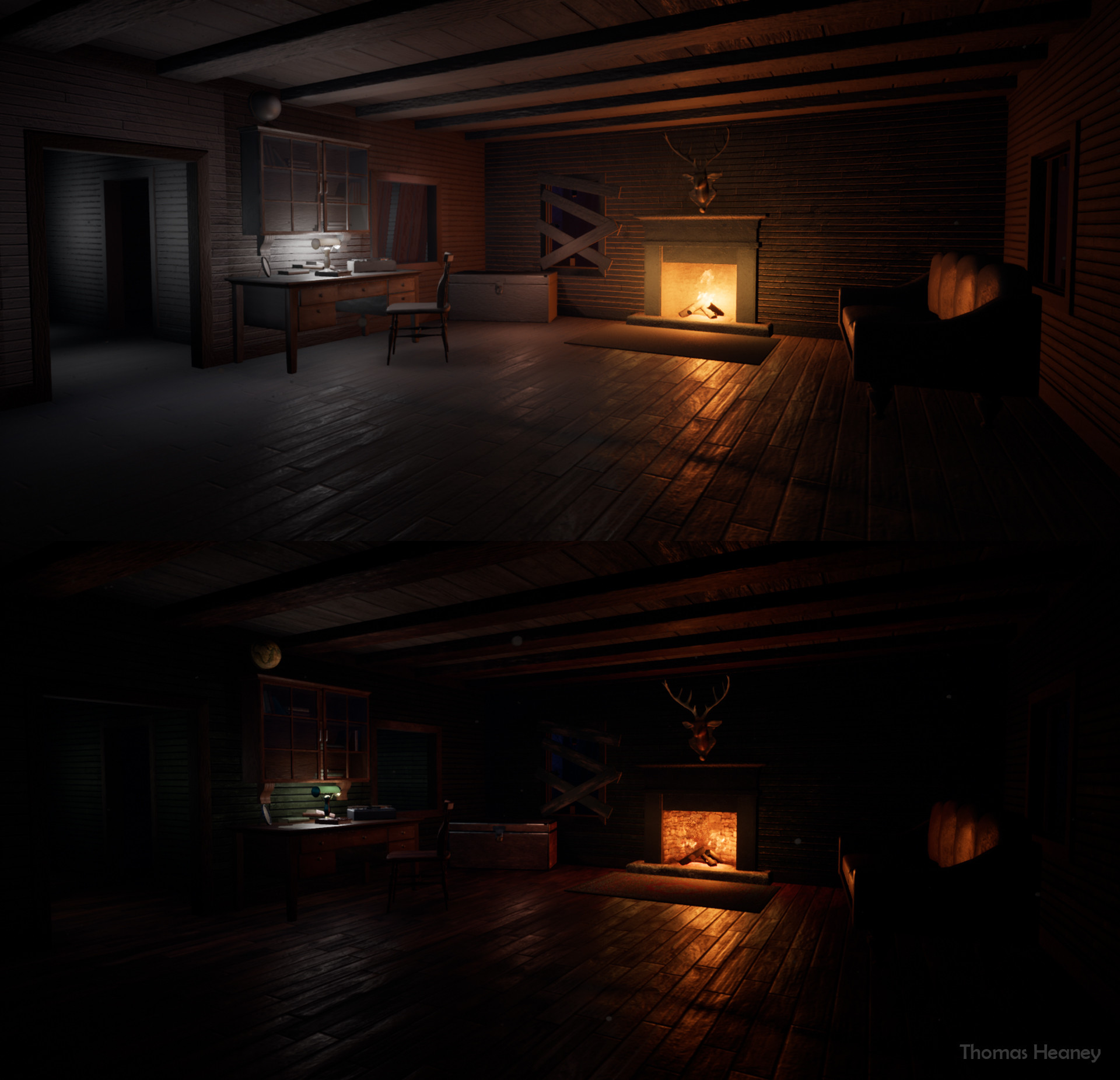 Artstation Evil Dead Cabin Thomas Heaney