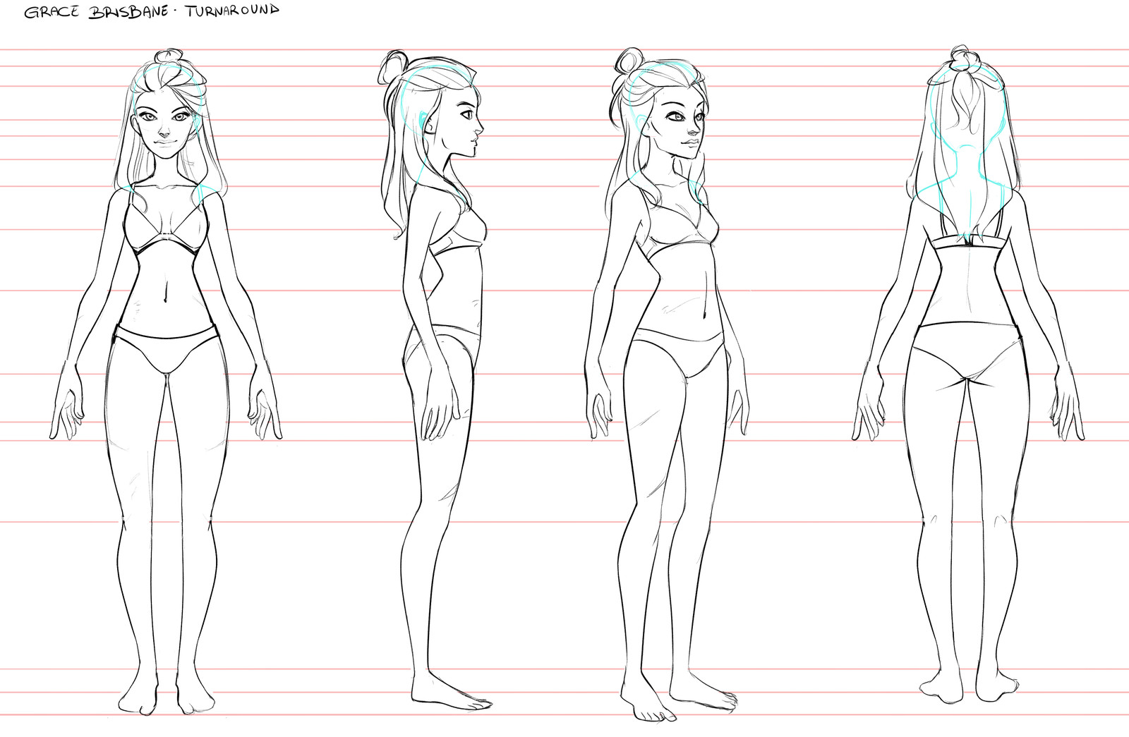 Character turnaround reference