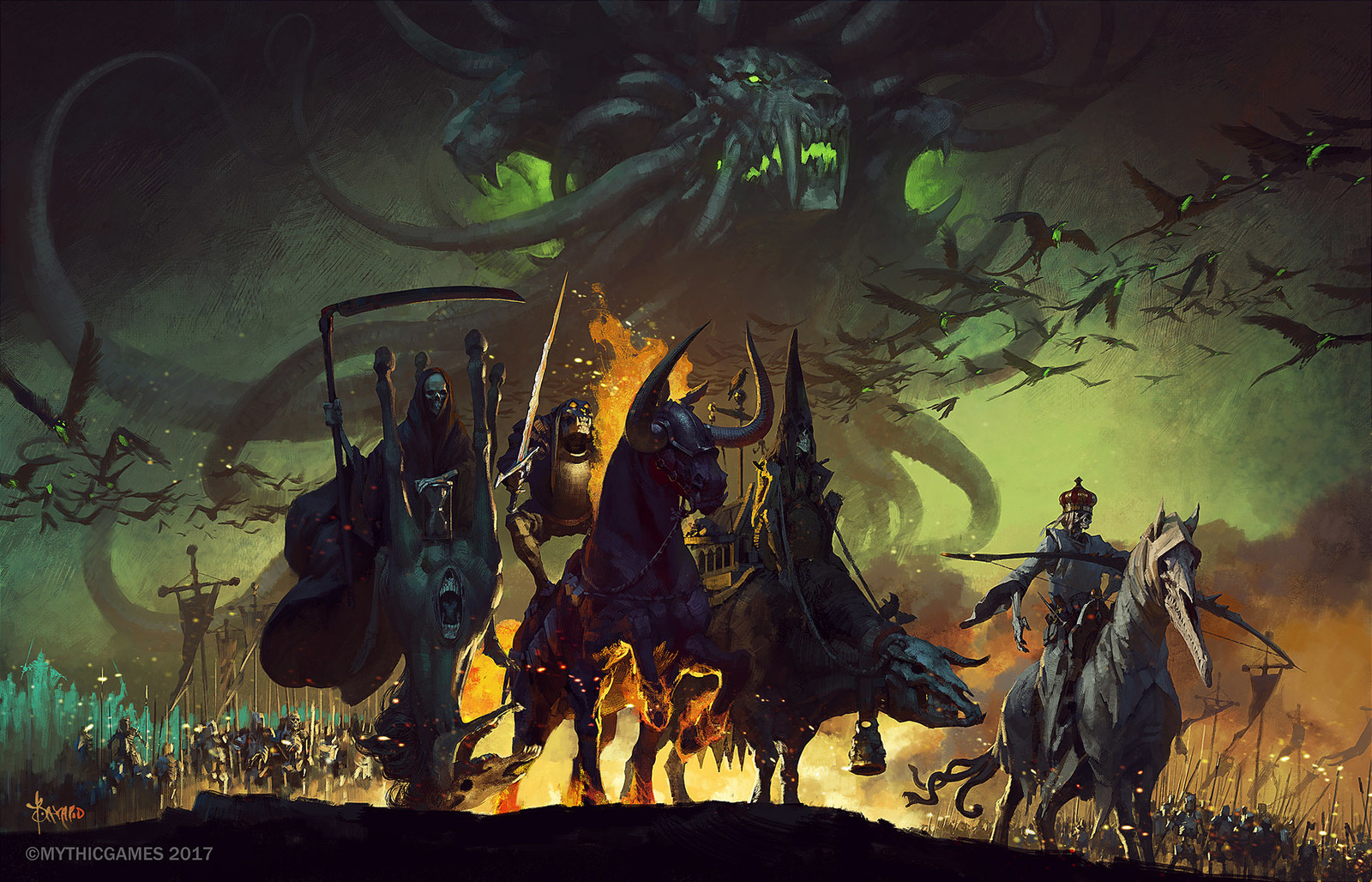 Artstation Four Horsemen Of The Apocalypse Bayard Wu
