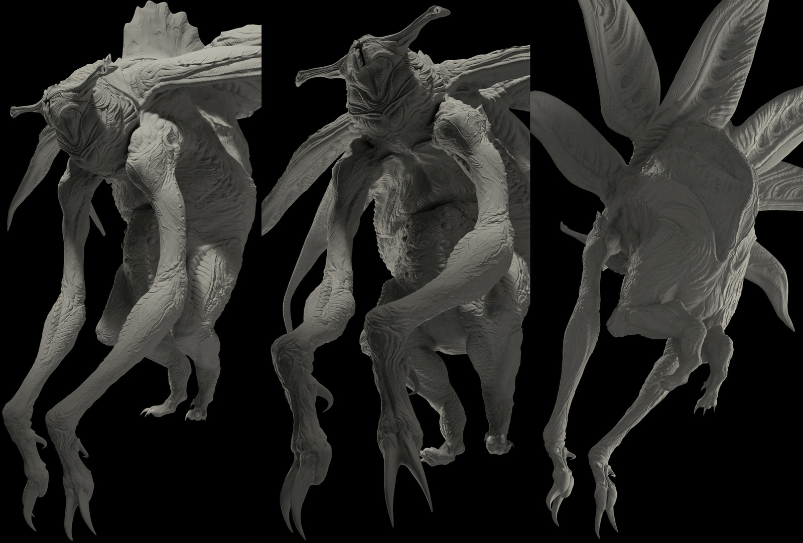 Gungle displacement renders