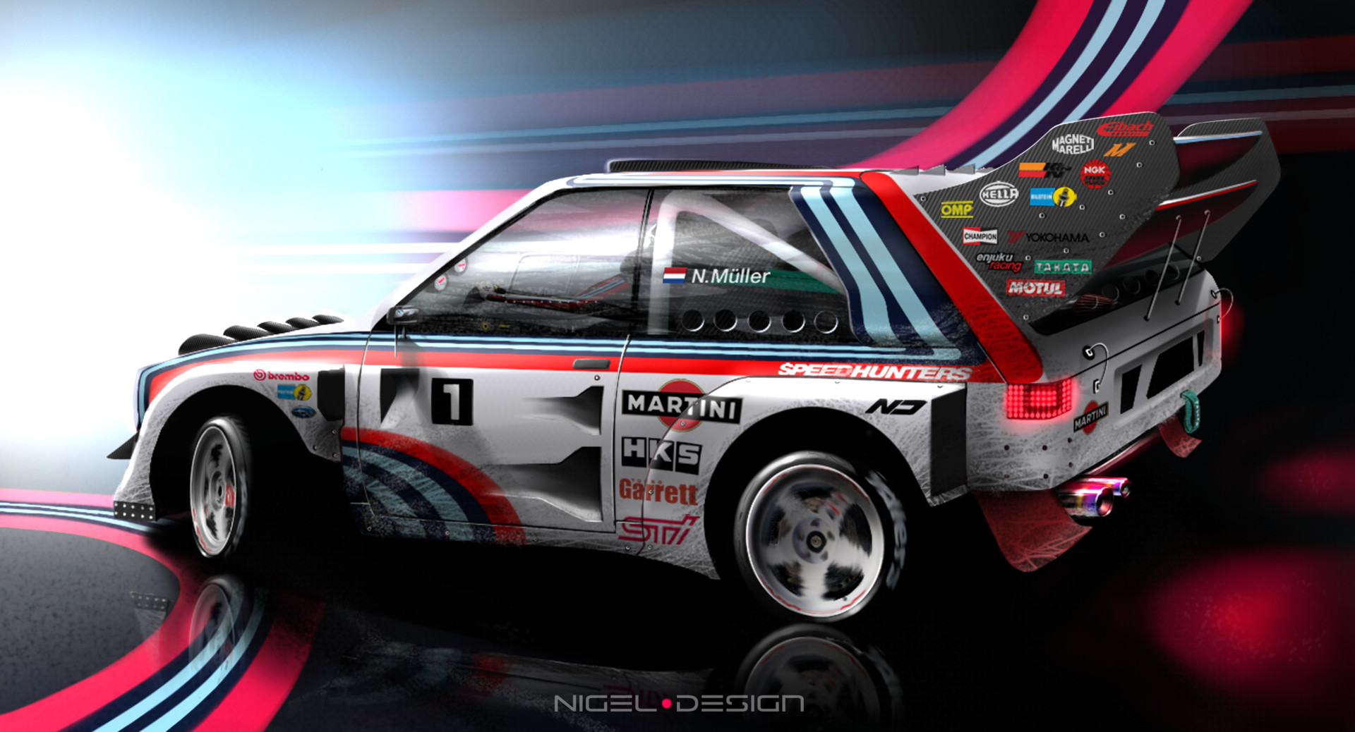 Nigel Müller - Imaginary Group B rally car