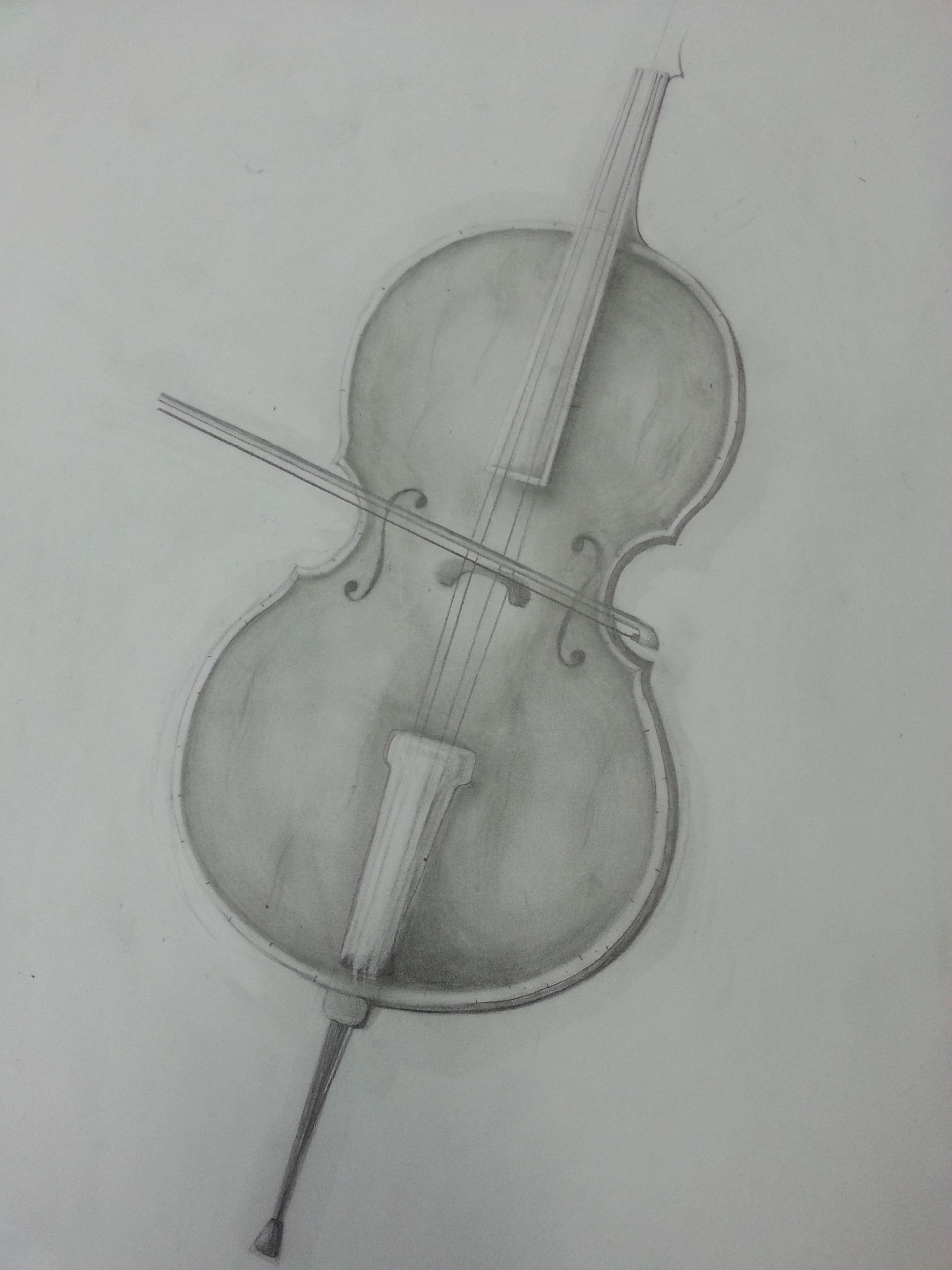 Cello Drawing Beautiful Image  Drawing Skill