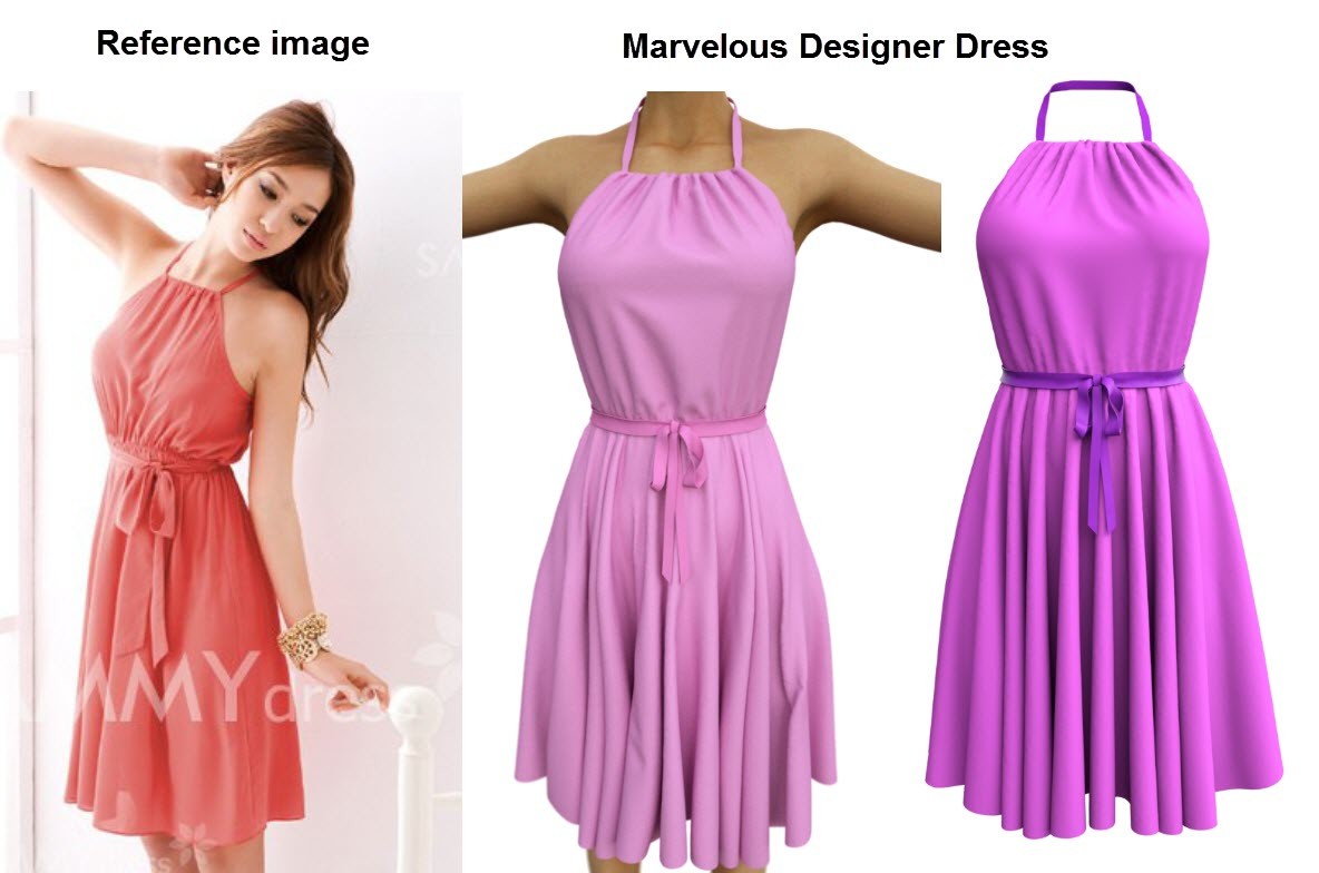 ArtStation - Marvelous Designer Dress Garment, Camille Kleinman